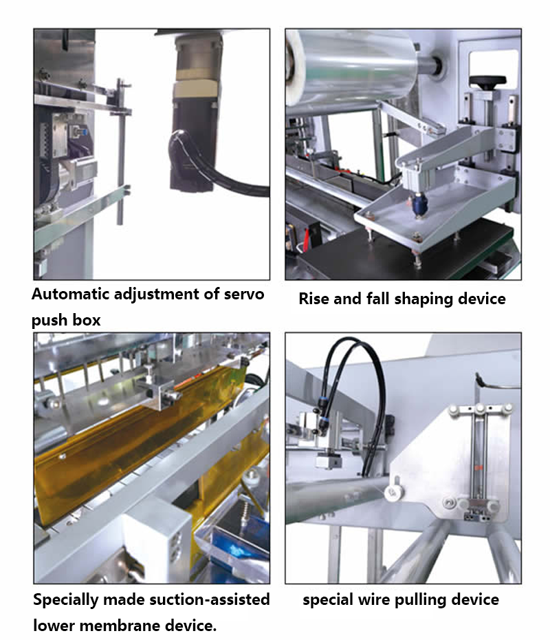 Three dimensional transparent film  packaging machine